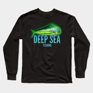 Deep sea fishing designs Long Sleeve T-Shirt